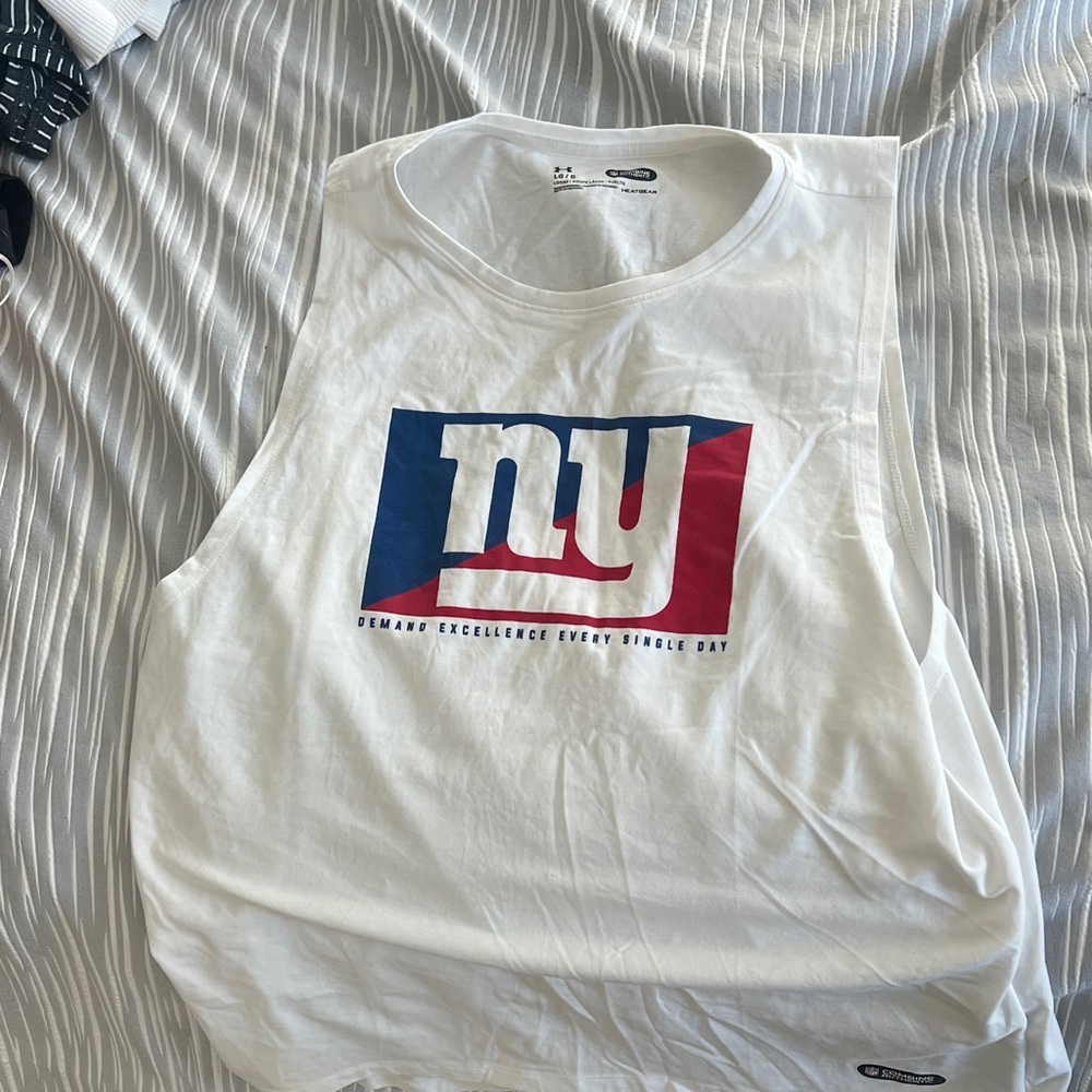 White Sleeveless Graphic Tee